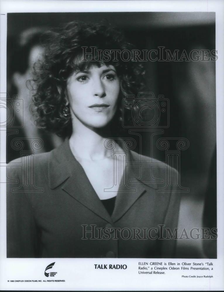 1988 Press Photo Ellen Greene in Talk Radio - cvp11371 - Historic Images
