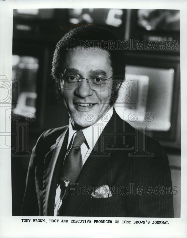 1983 Press Photo Tony Brown Host Executive Producer Tony Brown&#39;s Journal - Historic Images