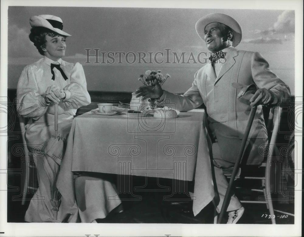 1966 Press Photo Maurice Chevalier and Isabel Jeans star in Gigi - cvp10029 - Historic Images
