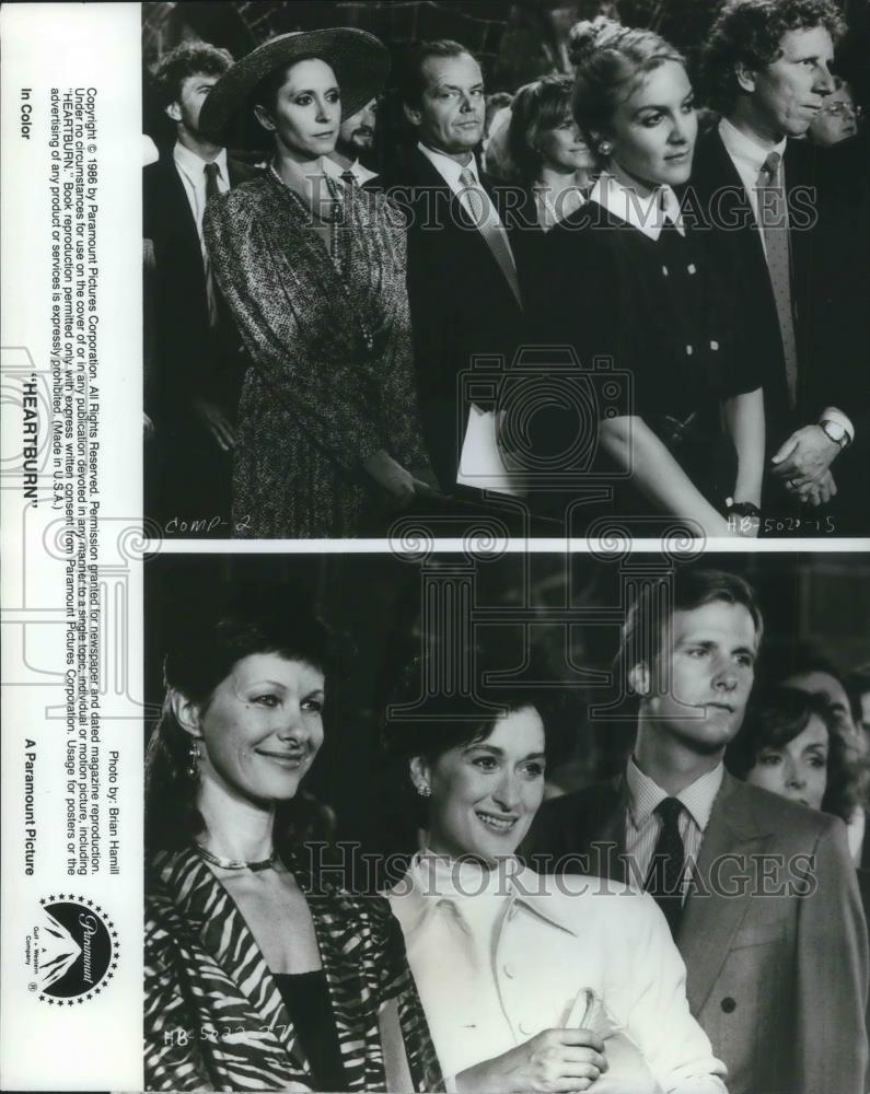 1986 Press Photo Jeff Daniels &amp; Meryl Streep in Heartburn - cvp10588 - Historic Images
