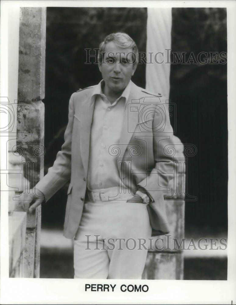 1984 Press Photo Music Artist Perry Como - cvp07479 - Historic Images