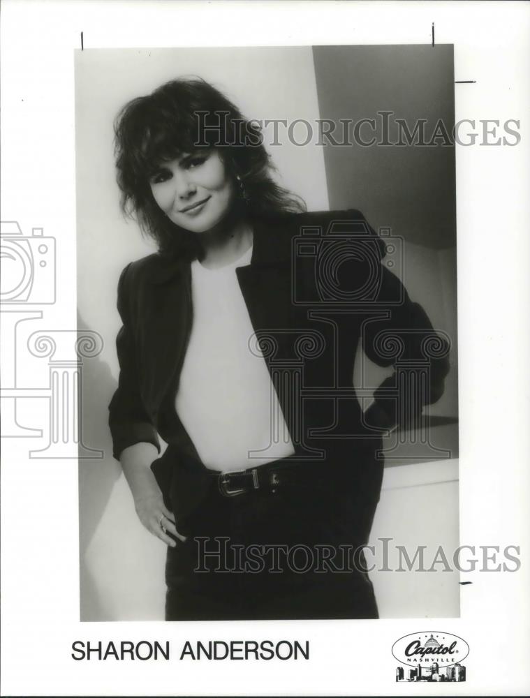 1981 Press Photo Sharon Anderson Country Music Singer Trinity Lane Band - Historic Images