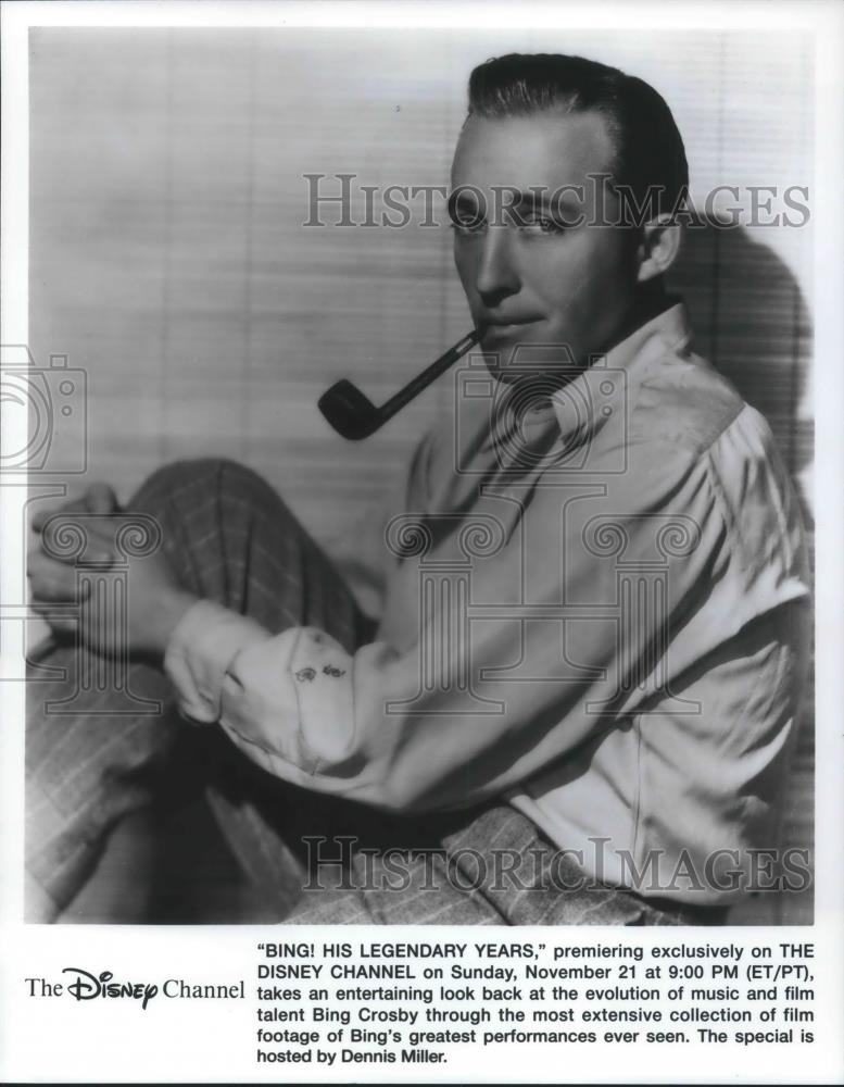 1995 Press Photo Bing Crosby in Bing! His Legendary Years Disney Special - Historic Images