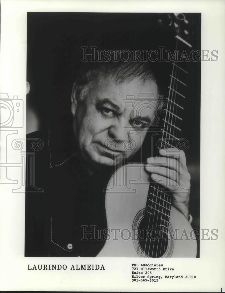 Press Photo Laurindo Almeida Brazilian Jazz Virtuoso Guitarist Composer - Historic Images