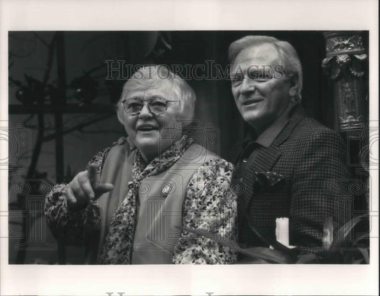 1992 Press Photo Pat Carroll & George Grizzard in A Quarrel of Sparrows - Historic Images