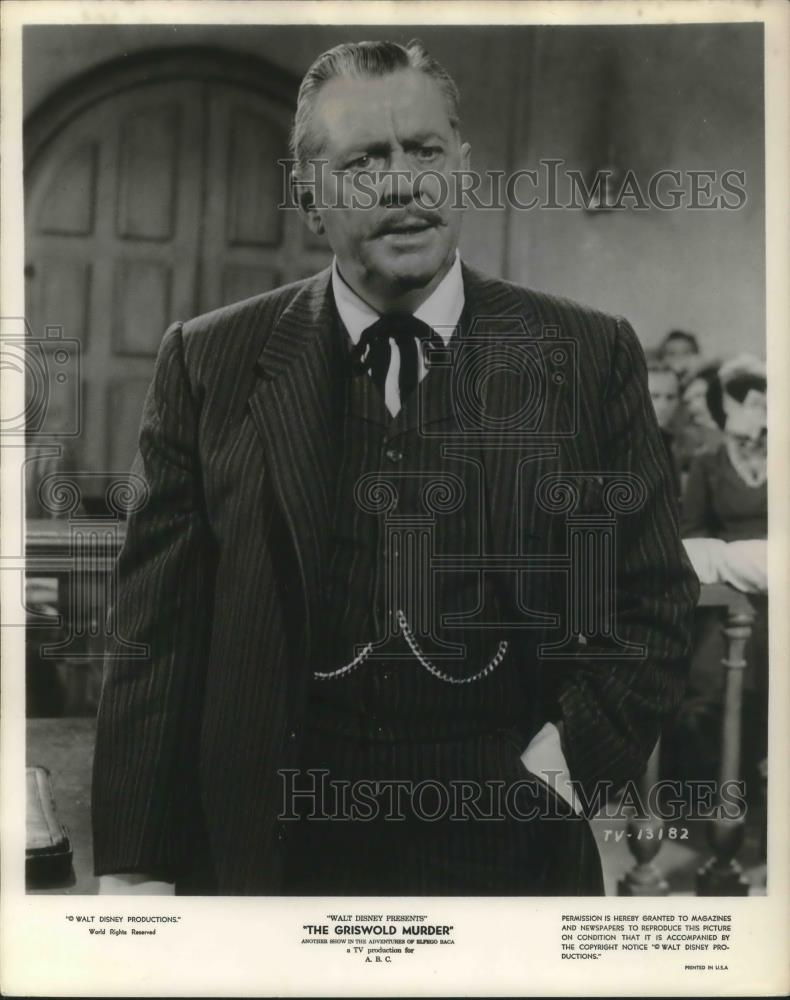 1959 Press Photo James Dunn in The Griswold Murder - cvp04010 - Historic Images