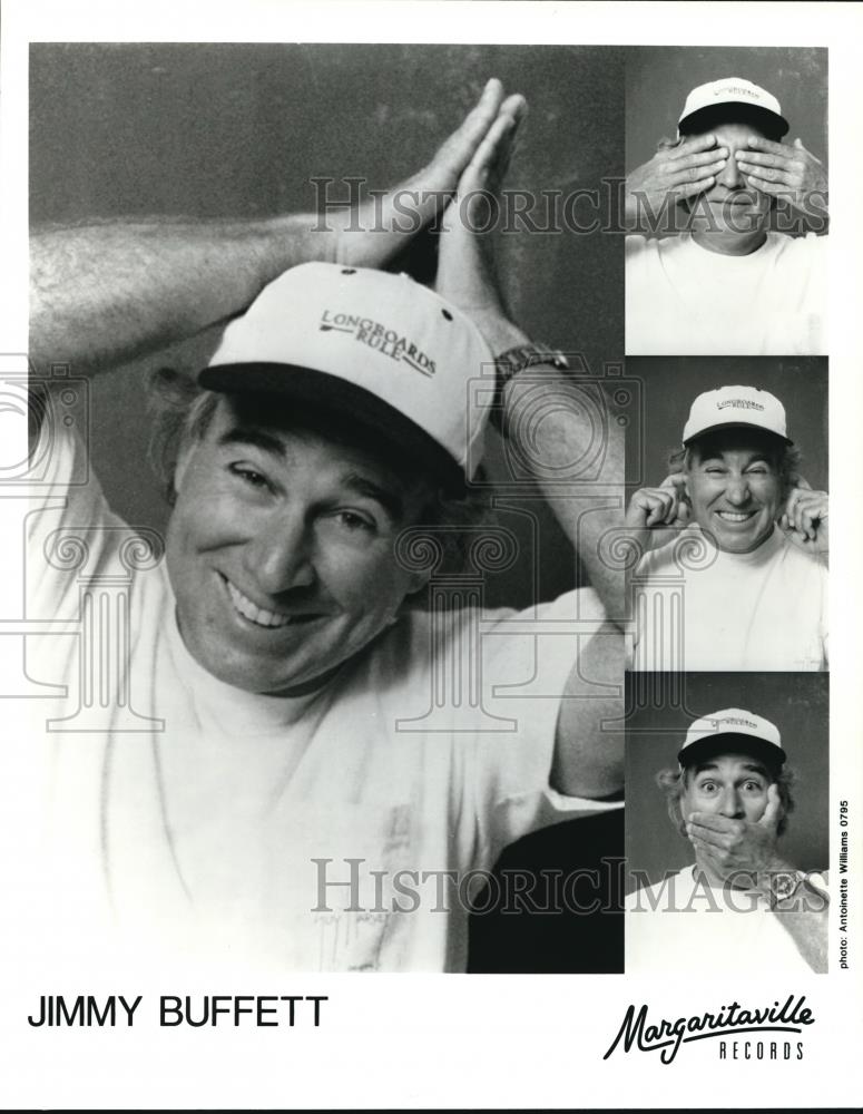 1995 Press Photo Jimmy Buffett Singer Songwriter Producer Actor Author - Historic Images