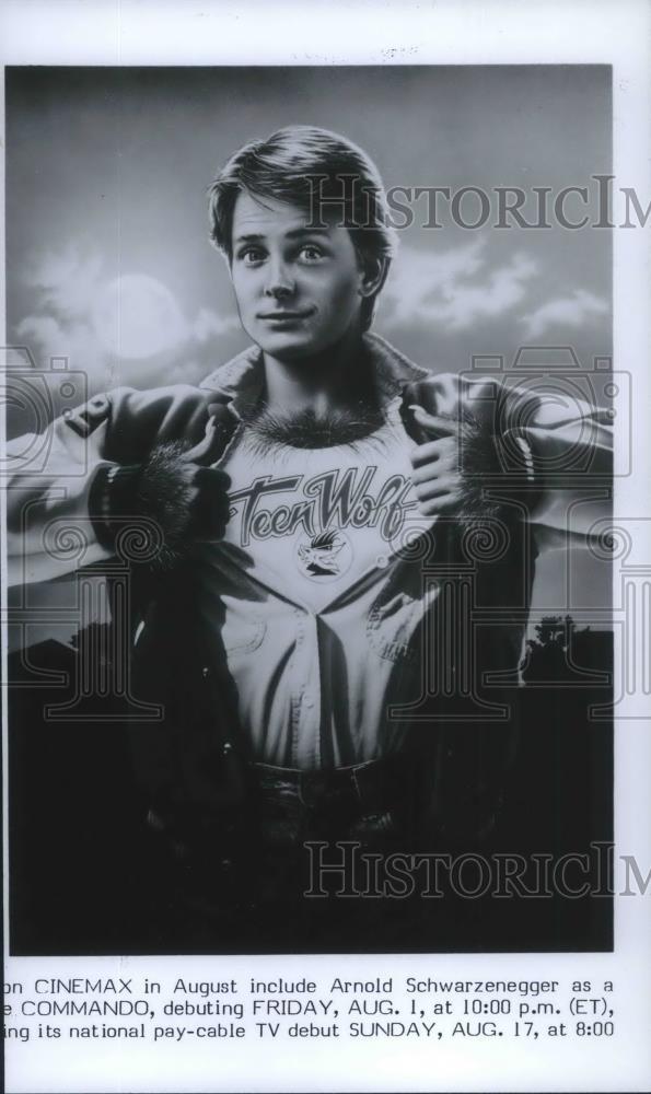 1986 Press Photo Michael J. Fox stars in Teen Wolf - cvp09528 - Historic Images