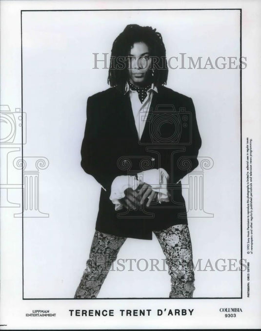 1993 Press Photo Terence Trent D'Arby Soul R&B Singer Songwriter Musician - Historic Images