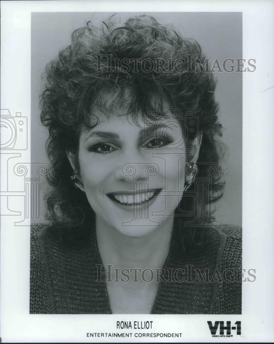 1987 Press Photo Rona Elliot Entertainment Correspondent - cvp04798 - Historic Images