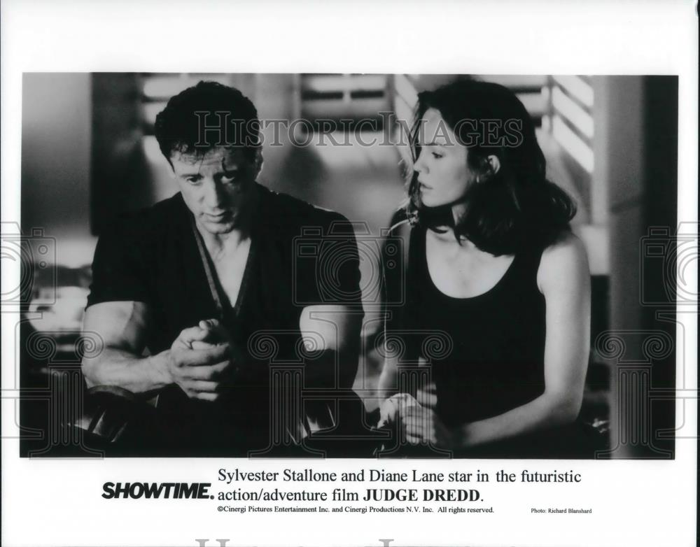 1996 Press Photo Sylvester Stallone and Armand Assante in Judge Dredd - 863 - Historic Images
