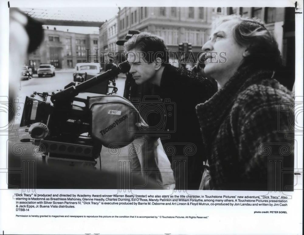 1990 Press Photo Warren Beatty Actor Producer and Director of Dick Tracy - Historic Images