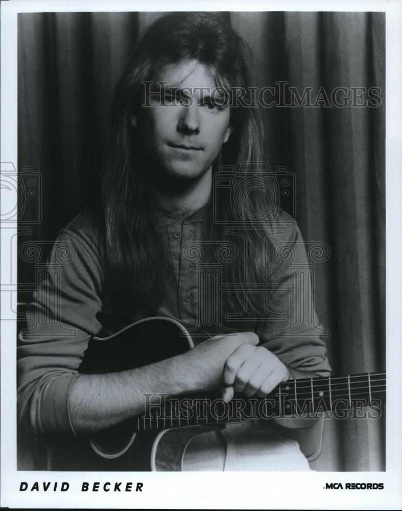 1987 Press Photo David Becker Jazz Guitarist Composer Producer - cvp00241 - Historic Images