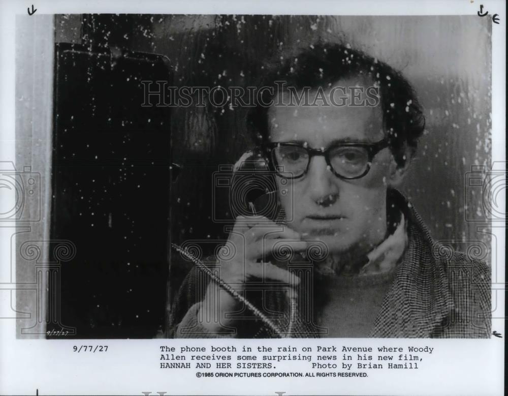 1977 Press Photo Woody Allen Hannah And Her Sisters - cvp15100 - Historic Images