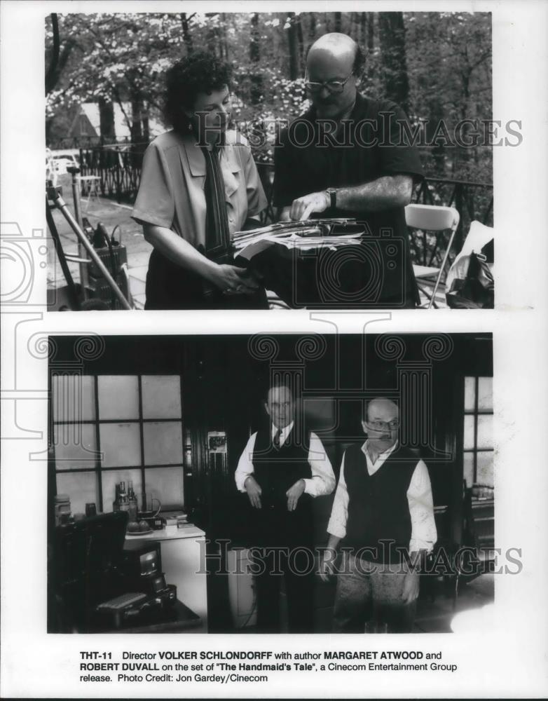 1990 Press Photo Volker Schlondorff Director Margaret Atwood Robert Duvall Actor - Historic Images