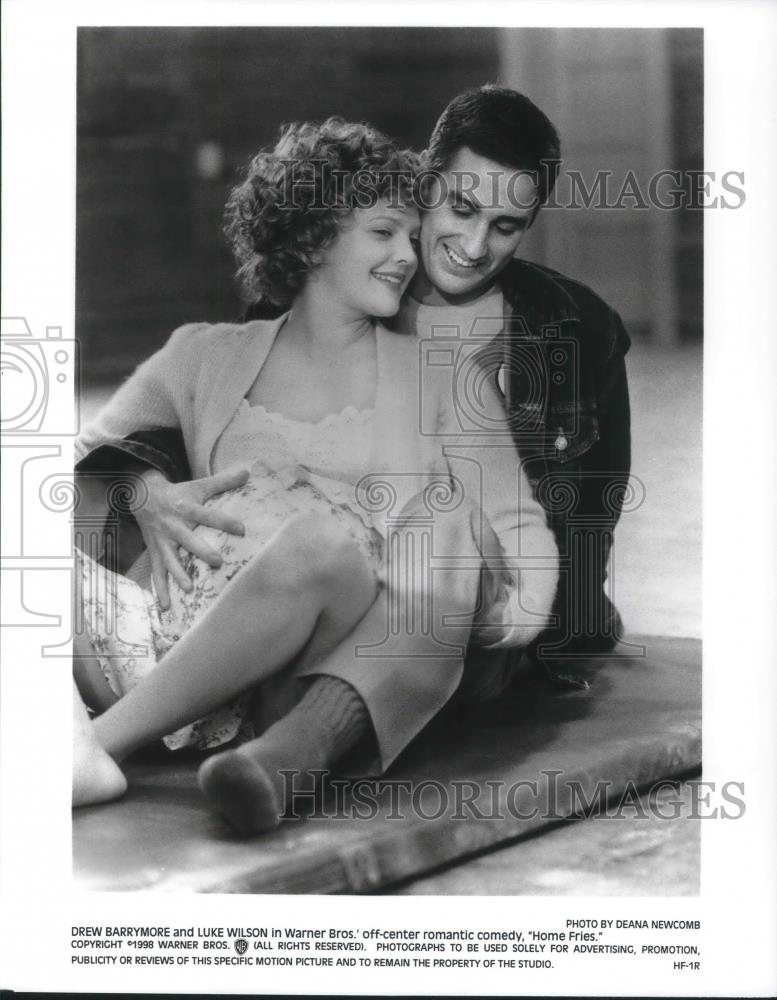 1998 Press Photo Drew Barrymore & Luke Wilson in Home Fries - cvp10572 - Historic Images