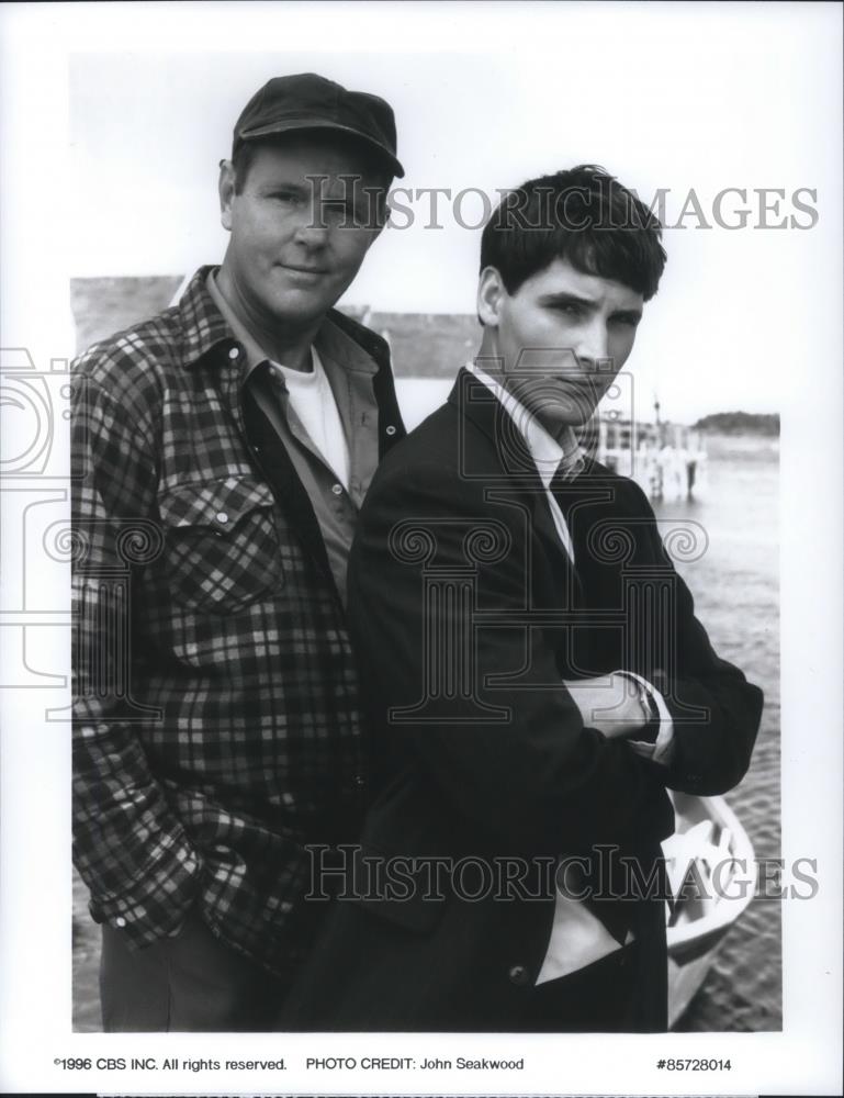 1996 Press Photo Michael Moriarty and Peter Facinelli in Calm at Sunset - Historic Images