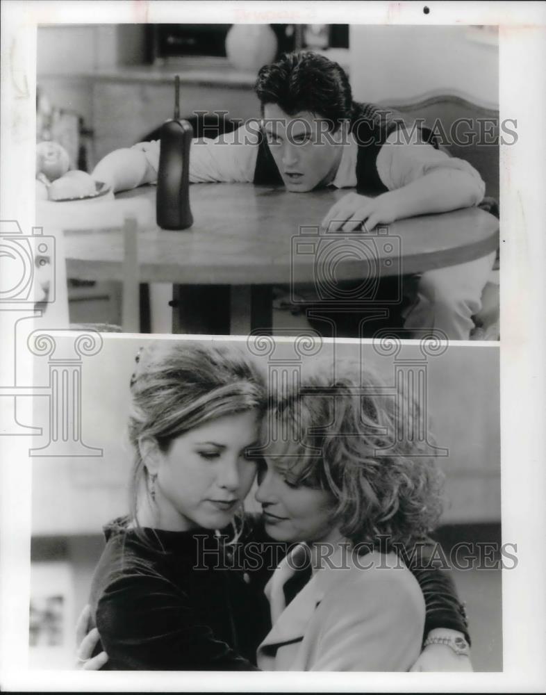 1996 Press Photo Matt Leblane, David Schwimmer, Lisa Kudrow in Friends - Historic Images