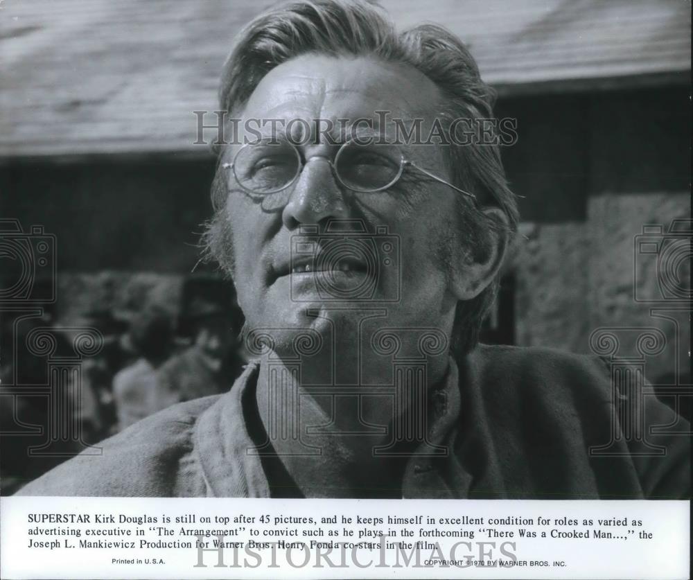 1973 Press Photo Kirk Douglas in There Was a Crooked Man - cvp03513 - Historic Images