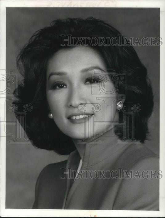 1989 Press Photo Connie Chung on Saturday Night with Connie Chung - cvp08764 - Historic Images