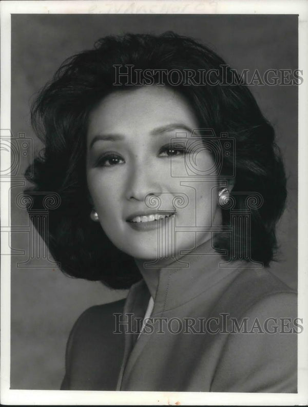 1989 Press Photo Connie Chung on Saturday Night with Connie Chung cv