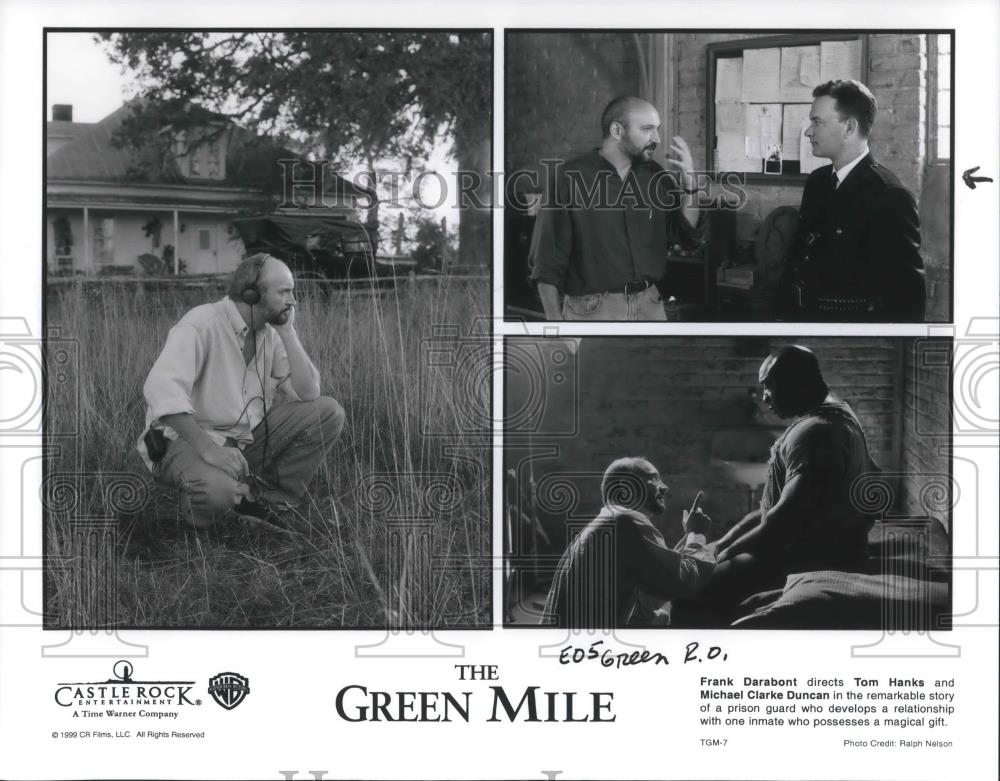 1999 Press Photo Frank Darabont Tom Hanks Michael Clarke Duncan The Green Mile - Historic Images