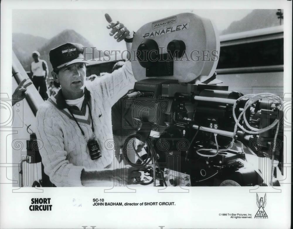 1986 Press Photo John Badham Director of Short Circuit - cvp14491 - Historic Images