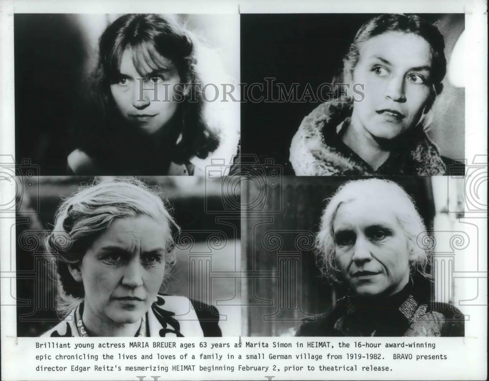 1991 Press Photo Maria Breuer as Morita Simon in Heimat - cvp11512 - Historic Images