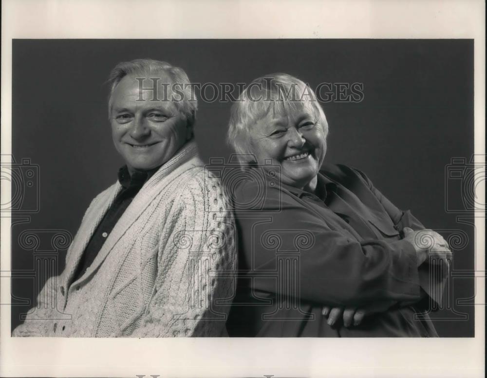 1992 Press Photo George Grizzard Pat Carroll in A Quarrel Of Sparrows - Historic Images