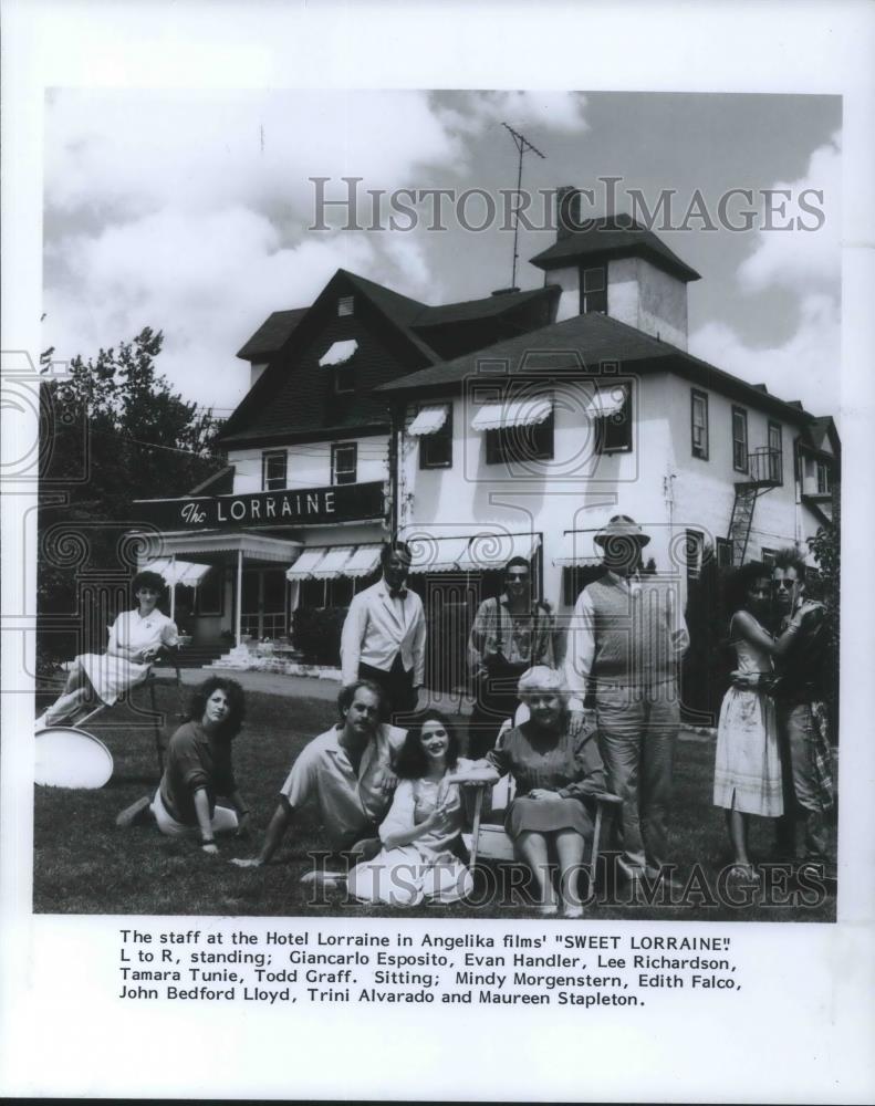 1988 Press Photo Giancarlo Esposito Evan Handler Lee Richardson Tamara Tunie - Historic Images