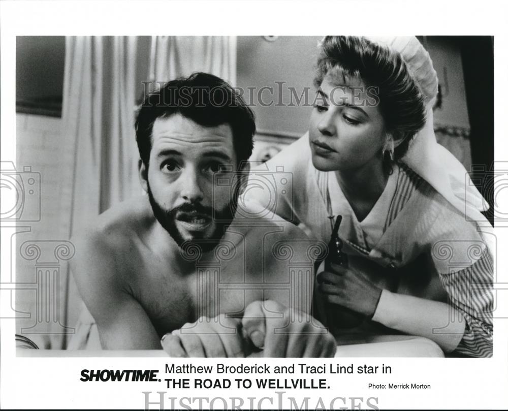 1996 Press Photo Matthew Broderick and Traci Lind in The Road to Wellville - Historic Images