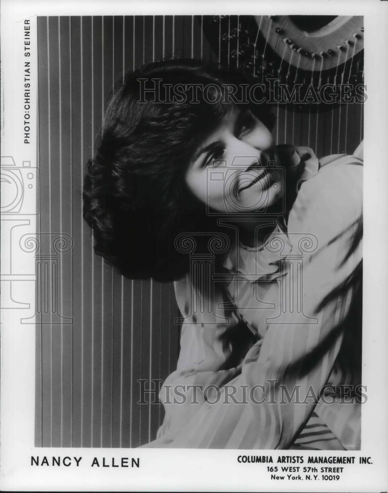 1989 Press Photo Nancy Allen Harpist - cvp14866 - Historic Images