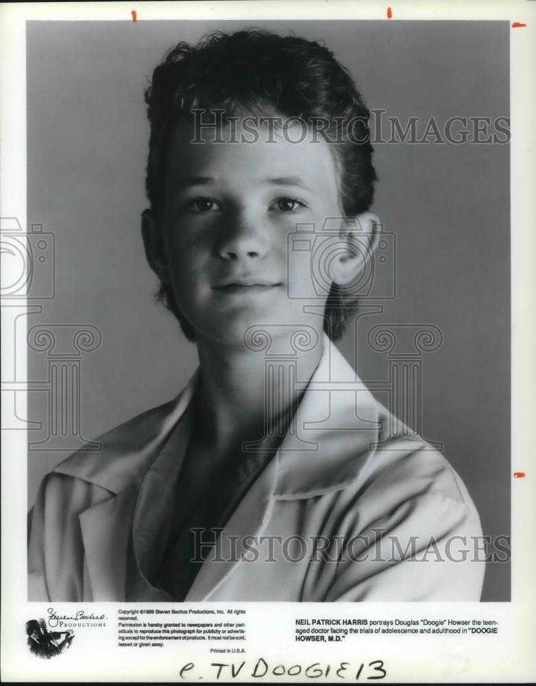 1989 Press Photo Neil Patrick Harris stars in Doogie Howser M.D. - cvp16977 - Historic Images