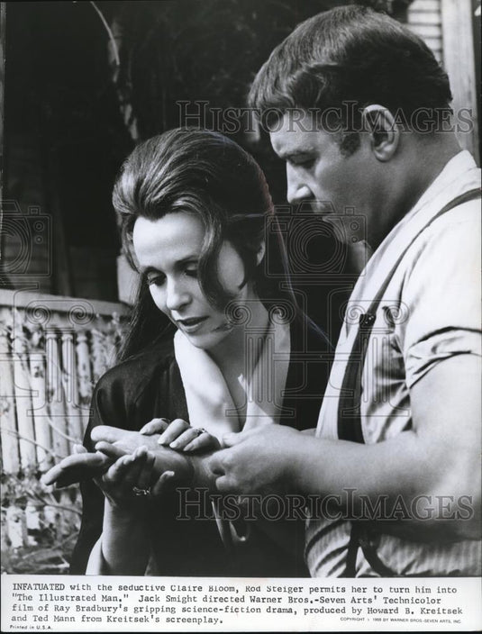 1969 Press Photo Claire Bloom and Rod Steiger in The Illustrated Man - cvp00553 - Historic Images