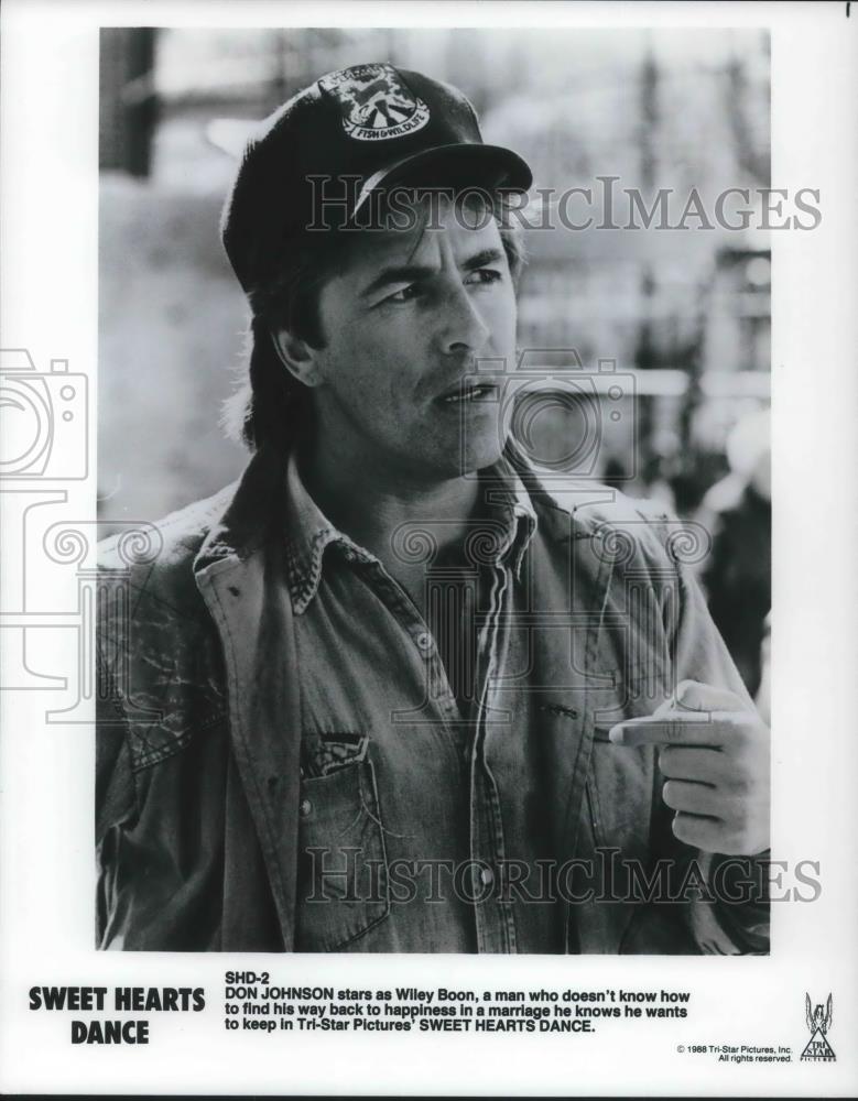 1989 Press Photo Don Johnson stars in Sweet Hearts Dance - cvp09671 - Historic Images