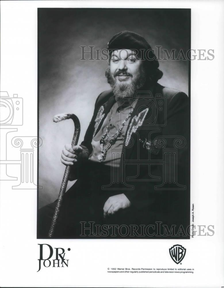 1992 Press Photo Dr. John Blues Jazz Singer Songwriter Musician - cvp03676 - Historic Images