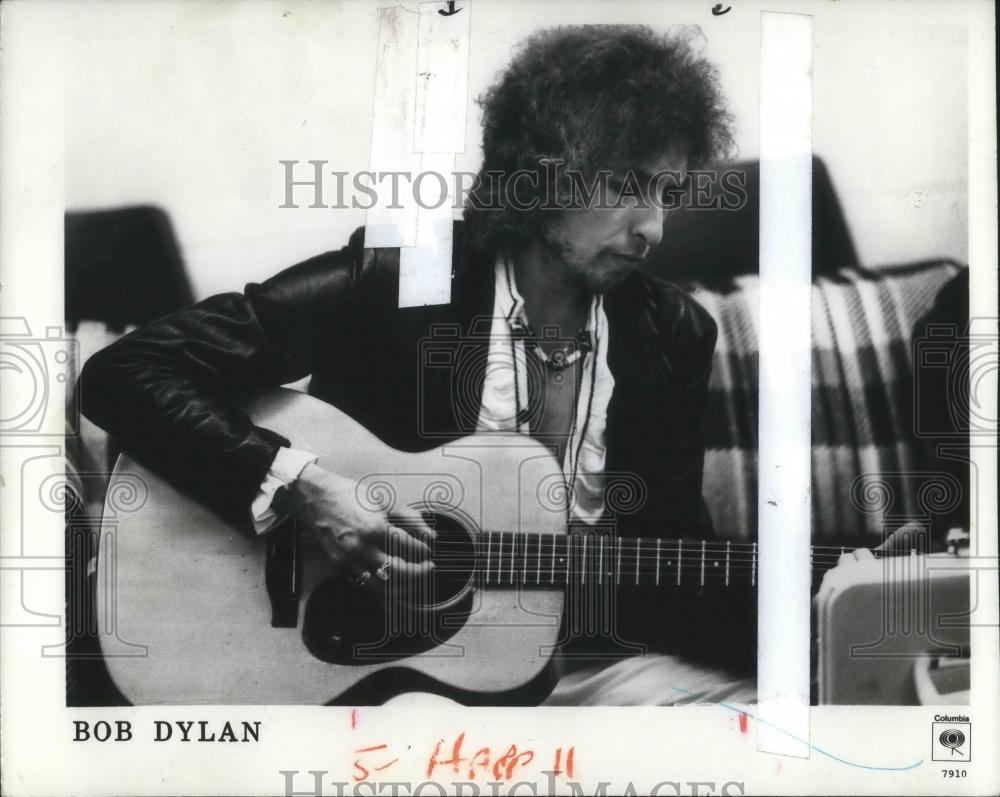 1986 Press Photo Bob Dylon Musician - cvp06516 - Historic Images