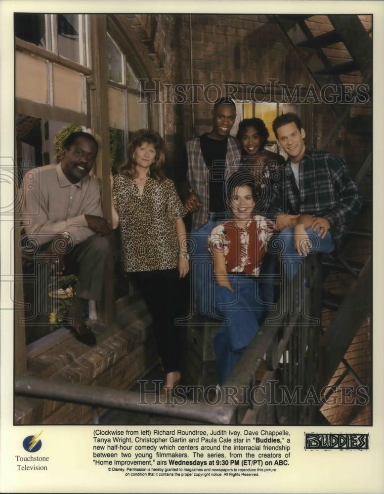 Press Photo Richard Roundtree Judith Ivey Dave Chappelle Tanya Wright Buddies - Historic Images