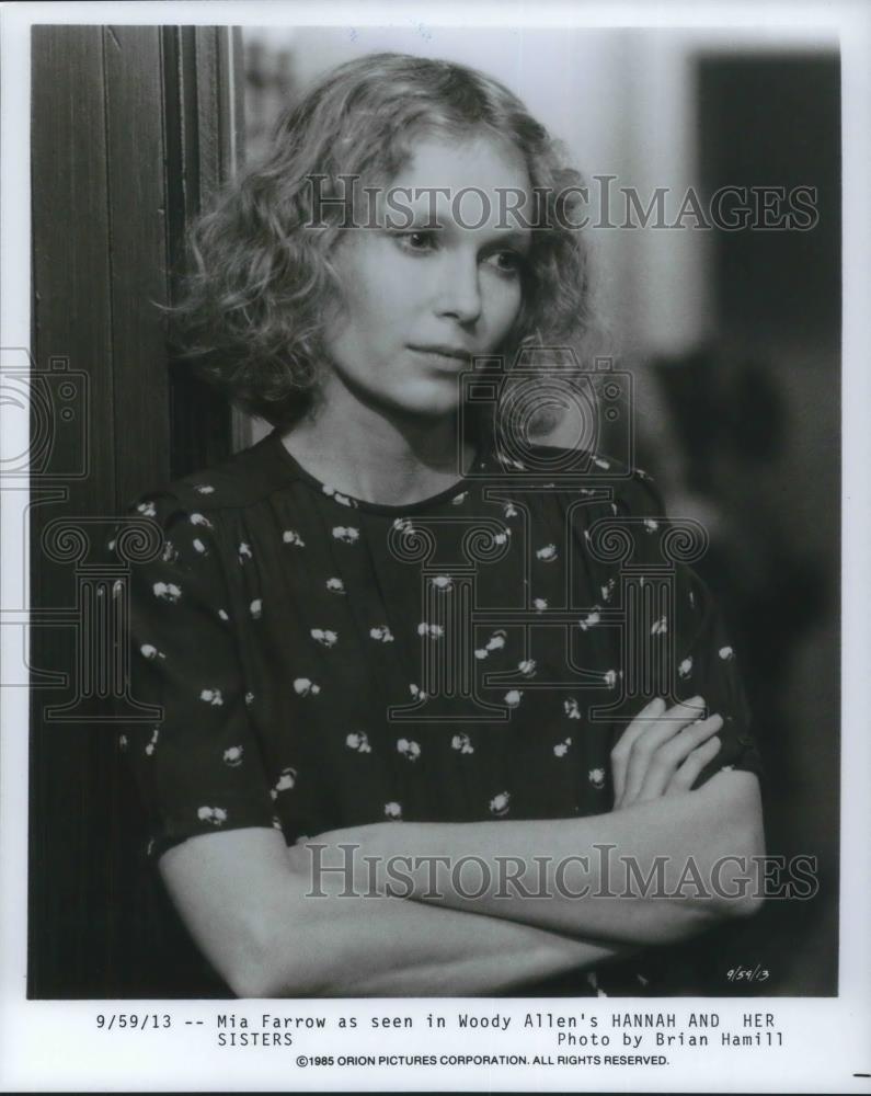 1989 Press Photo Mia Farrow stars in Hannah and Her Sisters - cvp09739 - Historic Images
