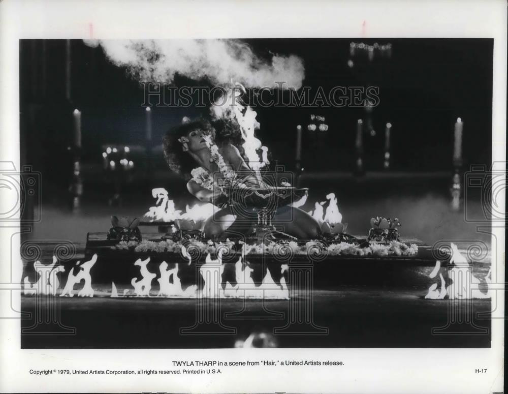 1979 Press Photo Twyla Tharp stars in a scene from Hair movie film - cvp15905 - Historic Images