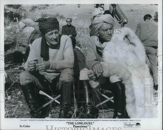 1968 Press Photo Yul Brynner and Trevor Howard in The Long Duel - cvp02015 - Historic Images