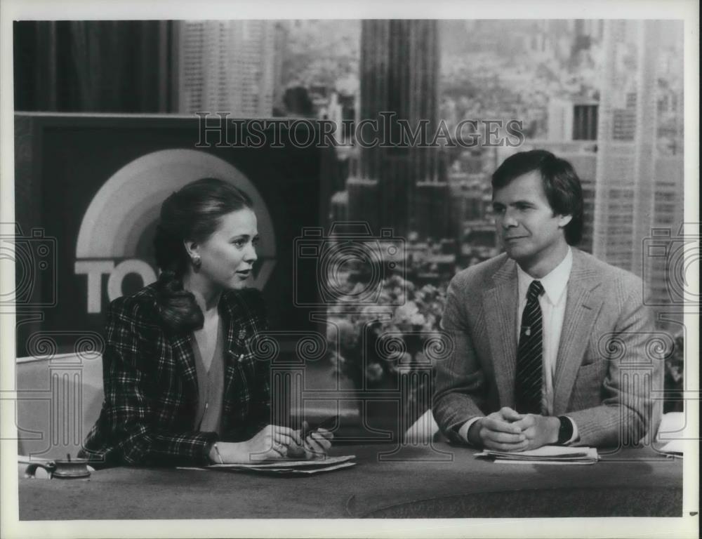 1986 Press Photo Jane Pauley & Tom Brokaw on Today - cvp10323 - Historic Images