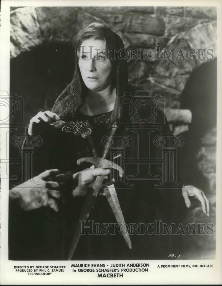 1964 Press Photo Judith Anderson in Macbeth - cvp08675 - Historic Images