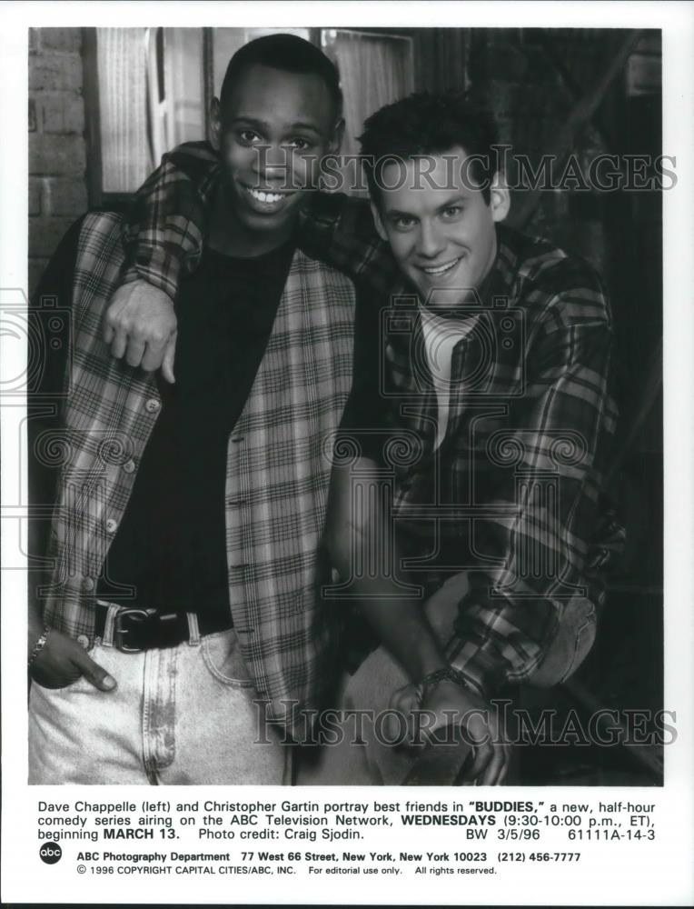 1996 Press Photo Dave Chappelle and Christopher Gartin in Buddies - cvp09316 - Historic Images