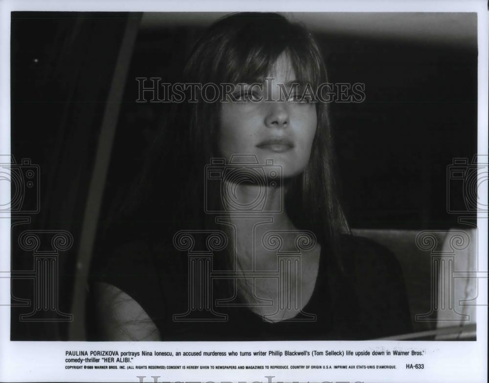 1990 Press Photo Paulina Porizkova stars in Her Alibi - cvp12244 - Historic Images