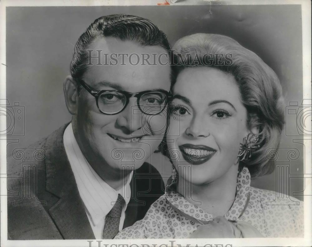 1958 Press Photo Steve Allen &amp; Jayne Meadows - cvp08158 - Historic Images