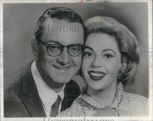 1958 Press Photo Steve Allen & Jayne Meadows - cvp08158 - Historic Images