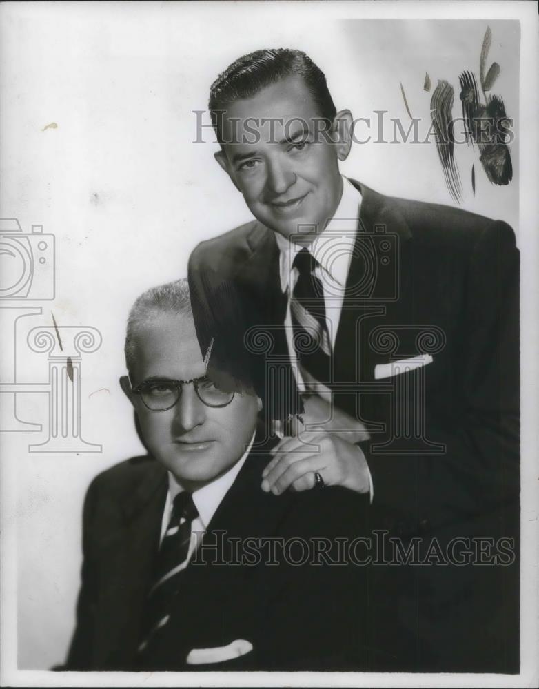 1954 Press Photo Tommy and Jimmy Dorsey Jazz Saxophonist Musician Bandleaders - Historic Images
