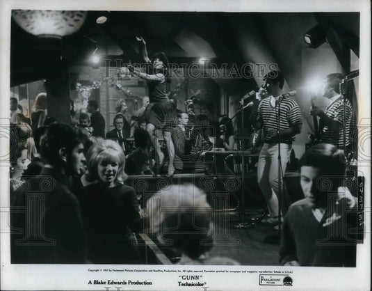 1967 Press Photo Joni Webster in a scene from Gunn movie film - cvp15862 - Historic Images