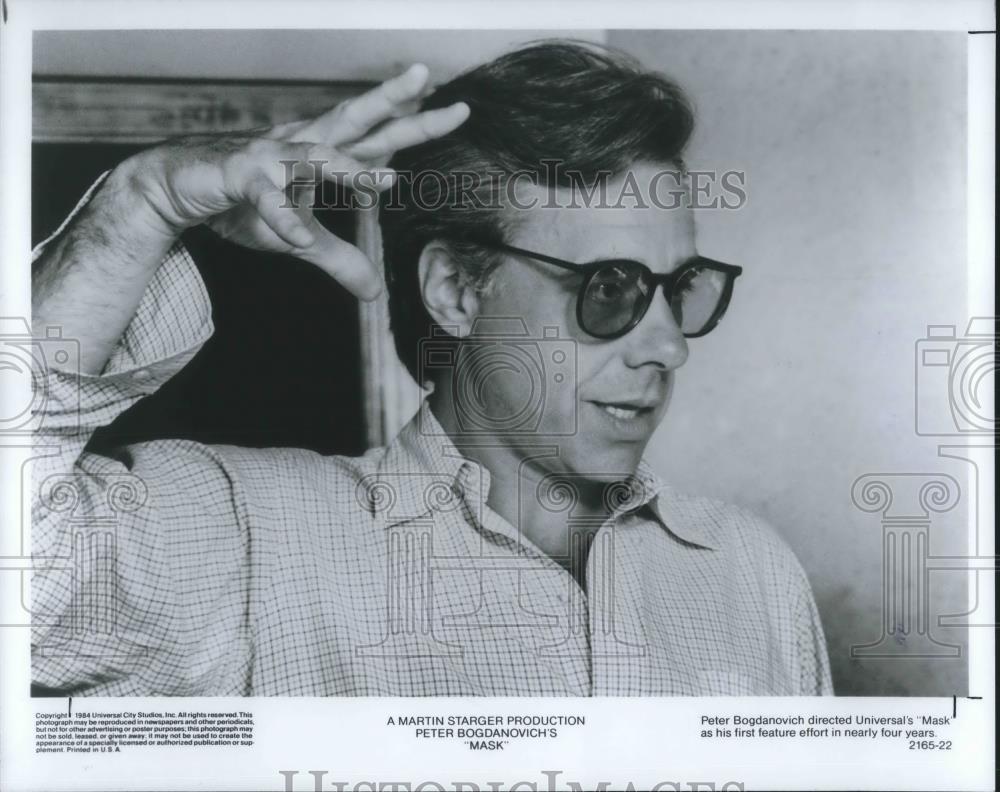 1986 Press Photo Peter Bogdanovich Director of Mask - cvp02178 - Historic Images